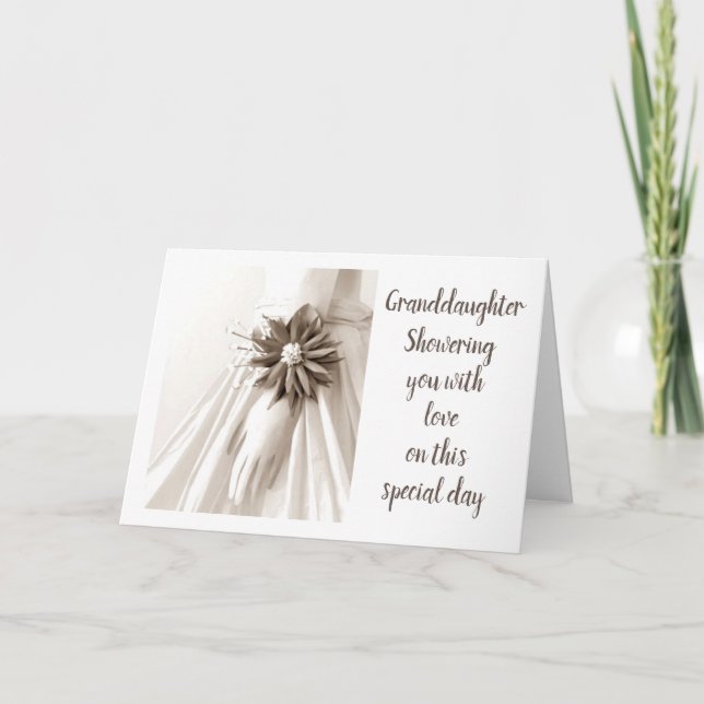 **GRANDDAUGHTER** SHOWER U W/ LOVE SHOWER CARD (Front)