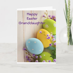 **GRANDDAUGHTER** TO YOU AT EASTER CARD