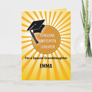 Granddaughter Transitional Kindergarten Graduation Card