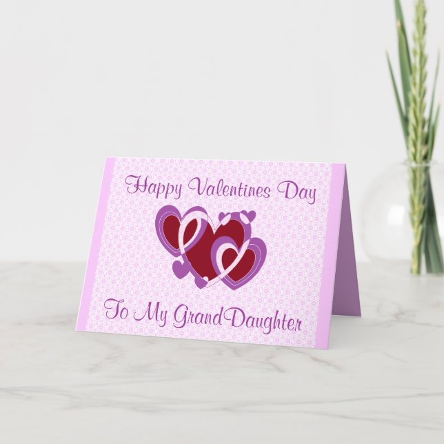 GRANDDAUGHTER VALENTINES DAY CARD (Front)