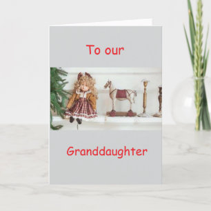 "GRANDDAUGHTER" WISHES AT CHRISTMAS HOLIDAY CARD