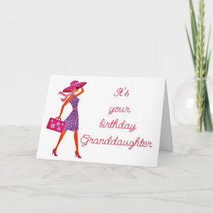 **GRANDDAUGHTER** YOU ARE AMAZING/YOU SHINE! CARD