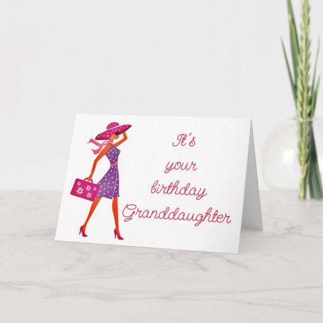 **GRANDDAUGHTER** YOU ARE AMAZING/YOU SHINE! CARD (Front)