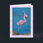 Granddaughter's Birthday Card with Pink Flamingo<br><div class="desc">These gorgeous pink American Flamingos were photographed in Orange County,  Florida.  They make a terrific birthday card for someone very special.</div>