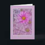 Granddaughter's Birthday Greeting  with Daisies Card<br><div class="desc">While white and yellow daisies are the most common,  the Gerbera Daisy which comes in several colours is quite beautiful.  They make a very lovely birthday greeting card.</div>