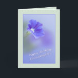 Granddaughter's Birthday with Petunia Card<br><div class="desc">This lovely little petunia is surrounded by soft soothing colours and makes a great birthday greeting for someone special.</div>