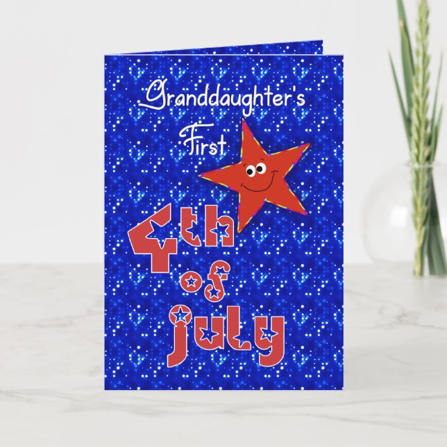 Granddaughter's First 4th of July Card (Front)