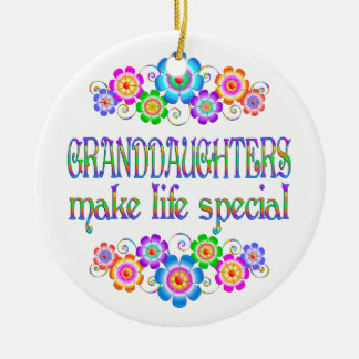 Granddaughters Make Life Special Ceramic Tree Decoration