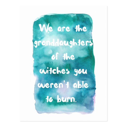 Granddaughters of Witches Postcard