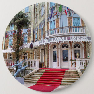 Grande Albergo Ausonia E Hungaria 6 Cm Round Badge