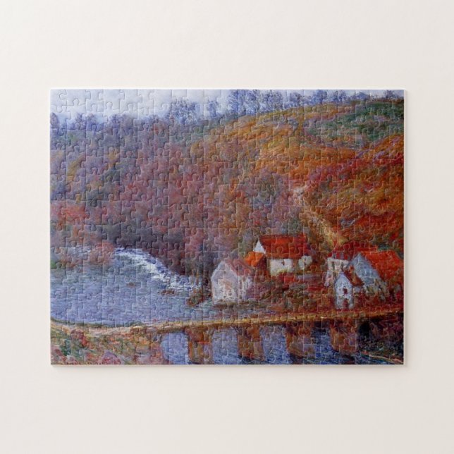 Grande Creuse by Bridge at Vervy Monet Fine Art Jigsaw Puzzle (Horizontal)