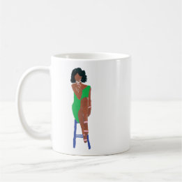 Grande Diva in Green & Pink Coffee Mug