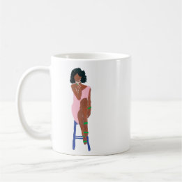 Grande Diva in Pink & Green Coffee Mug