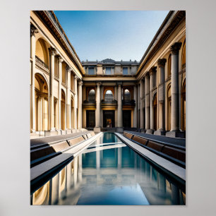 Grande Galerie du Louvre Museum Poster