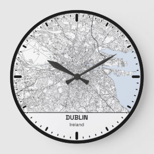 Grande Horloge Ronde Dublin Clock City Line Art
