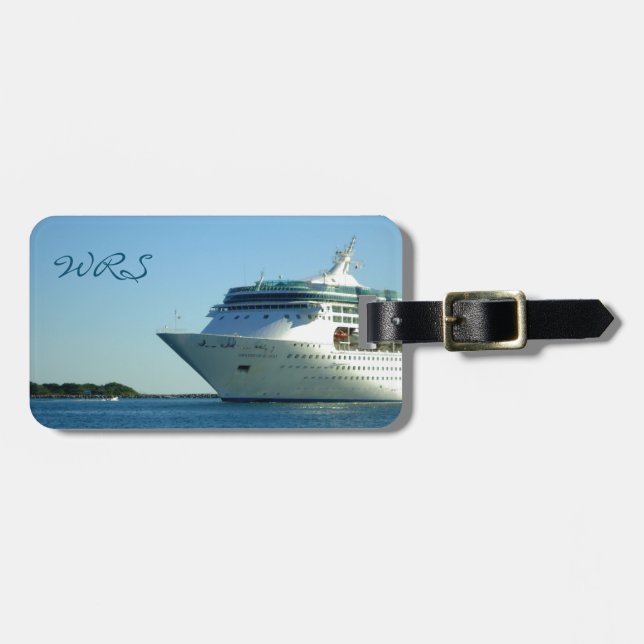 Grandeur Entering Channel Custom Luggage Tag (Front Horizontal)