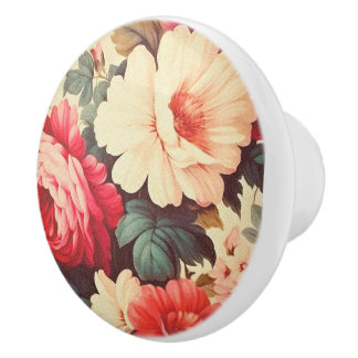 Grandeur Garden Bloom Ceramic Knob