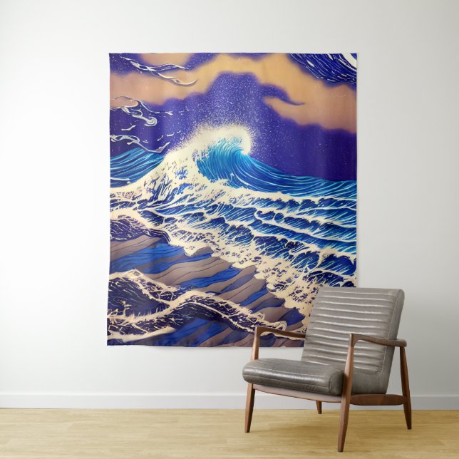 Grandeur of the Blue Sea Tapestry (In Situ)
