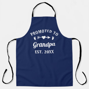 Grandfather Abuelo Gramps Papa Promoted To Grandpa Apron