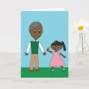 Grandfather African American Grandparents Day Cute Card