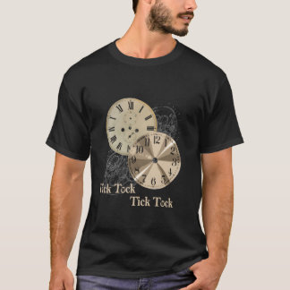 Grandfather Alarm Clock Time Tick Tock Clock T-Shirt