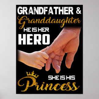 Grandfather and Granddaughter Poster