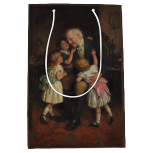 Grandfather and Granddaughters (by Joseph Clark) Medium Gift Bag