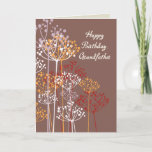 Grandfather Birthday Brown Wildflowers Religious Card<br><div class="desc">Wildflowers grace the front of this birthday card with a brown background. Wish your grandfather happy birthday with this bright and cheery religious blessing.</div>