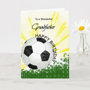 Grandfather Birthday Soccer Card