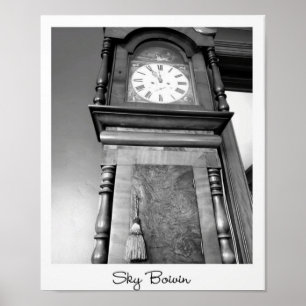 Grandfather clock poster