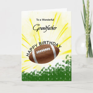 Grandfather Football Birthday Card