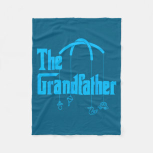 Grandfather Funny Quote Design For Grandpas Fleece Blanket