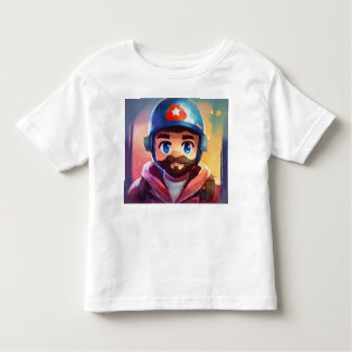 Grandfather Gamer: Cartoon T-Shirt Design