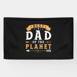 Grandfather Gift Best Dad Of The Planet Banner