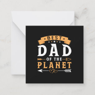Grandfather Gift Best Dad Of The Planet Card