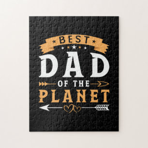 Grandfather Gift   Best Dad Of The Planet Jigsaw Puzzle
