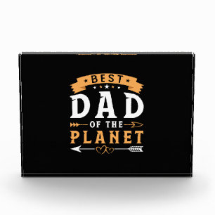 Grandfather Gift   Best Dad Of The Planet Photo Block