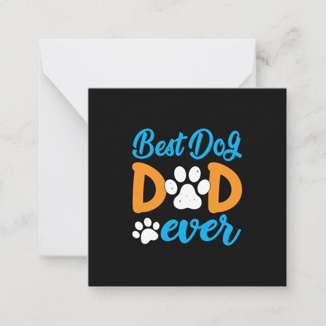 Grandfather Gift | Best Dog Dad Ever Card (Front)