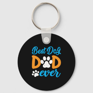 Grandfather Gift Best Dog Dad Ever Key Ring