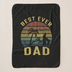 Grandfather Gift Best Ever Dad Sherpa Blanket