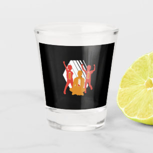 Grandfather Gift Funny Dad With Kids Shot Glass
