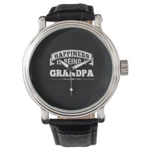 Grandfather Gift   Happiness Is Being A Grandpa Watch