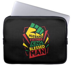 Grandfather Gift Husband Father And King Laptop Sleeve