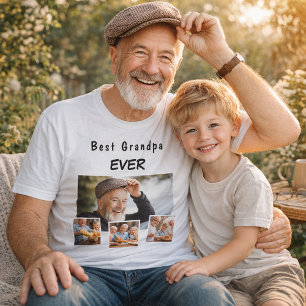 Grandfather grandpa family photo collage T-Shirt