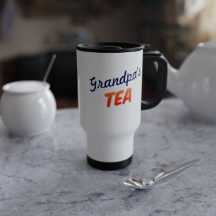 Grandfather Grandpa Tea Two Sugars Travel Mug