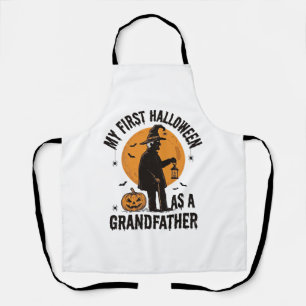 Grandfather Halloween Shirt First Spooky Grandpa_1 Apron