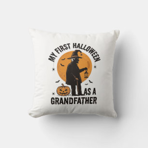 Grandfather Halloween Shirt First Spooky Grandpa_1 Cushion