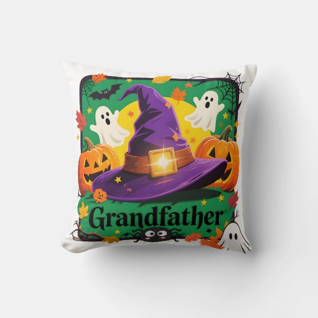 Grandfather Halloween-Style Cojin Cushion (Front)