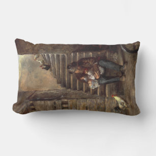 Grandfather Looking After His Grandson Lumbar Cushion