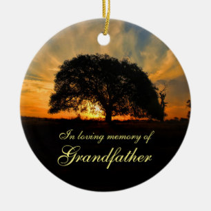 Grandfather Memorial Ornament with Spiritual Poem